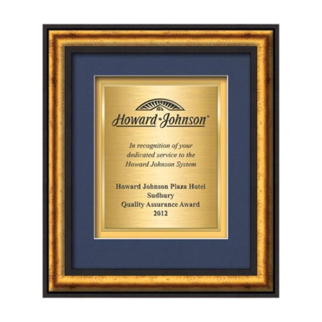 Grazia Certificate TexEtch - Black/Gold 2