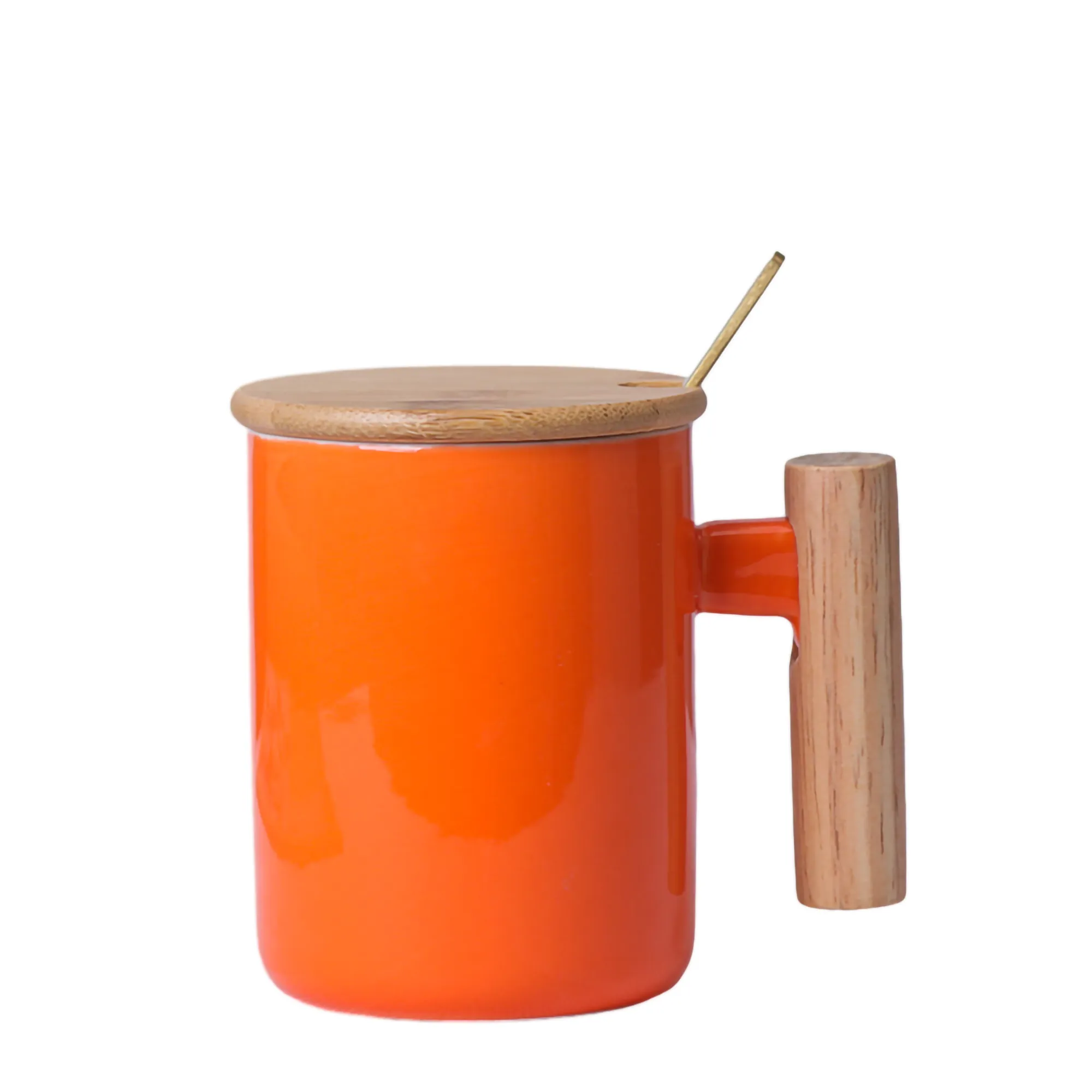 Ceramic Mug With Bamboo Lid 8