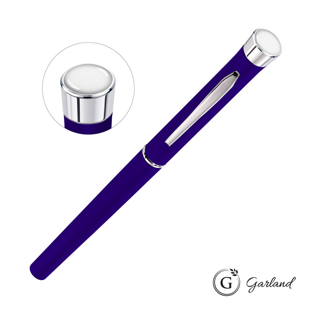 Garland® Color Matte Custom Rollerball Pen - Chrome 13