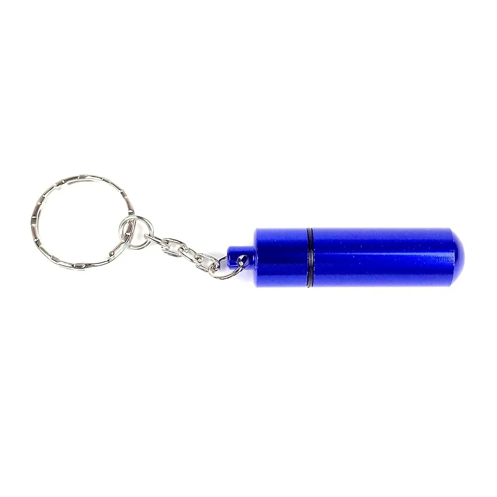 Small Aluminum Pill Tube Keychain 9