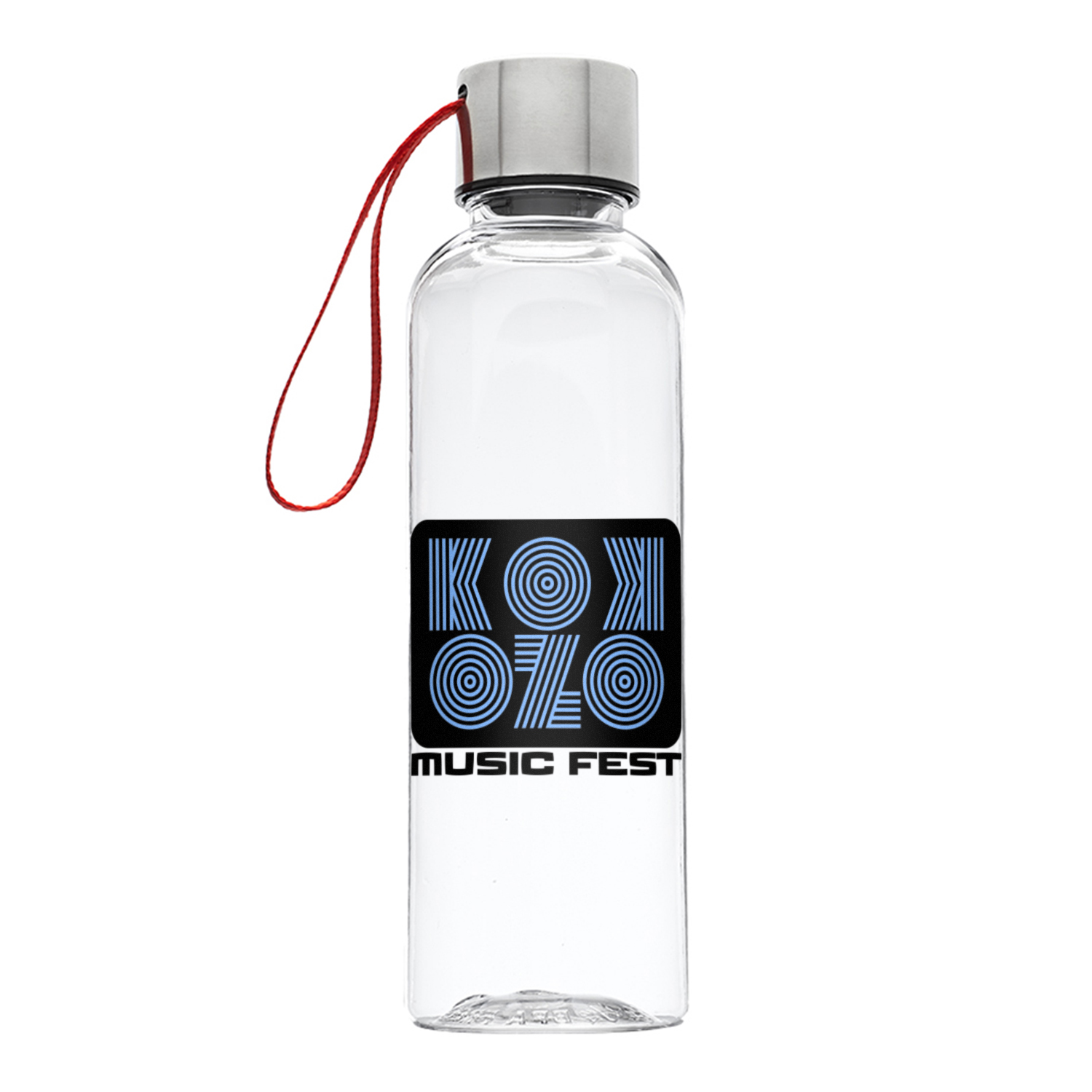 17 oz. Ostia Plastic Water Bottle (2 Color Imprint) 3