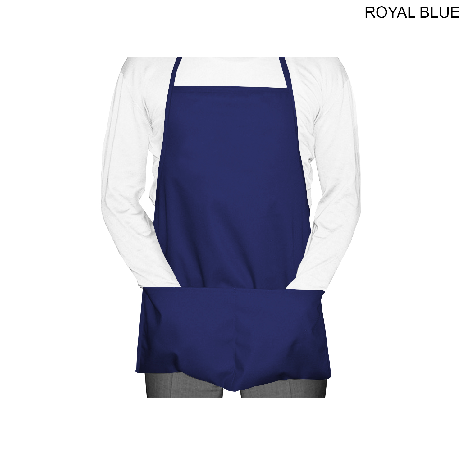 72 Hr Fast Ship - Domestic made Twill Bib Apron, 19x24, 2 Pockets, Transfer Logo (Made in Canada) 2