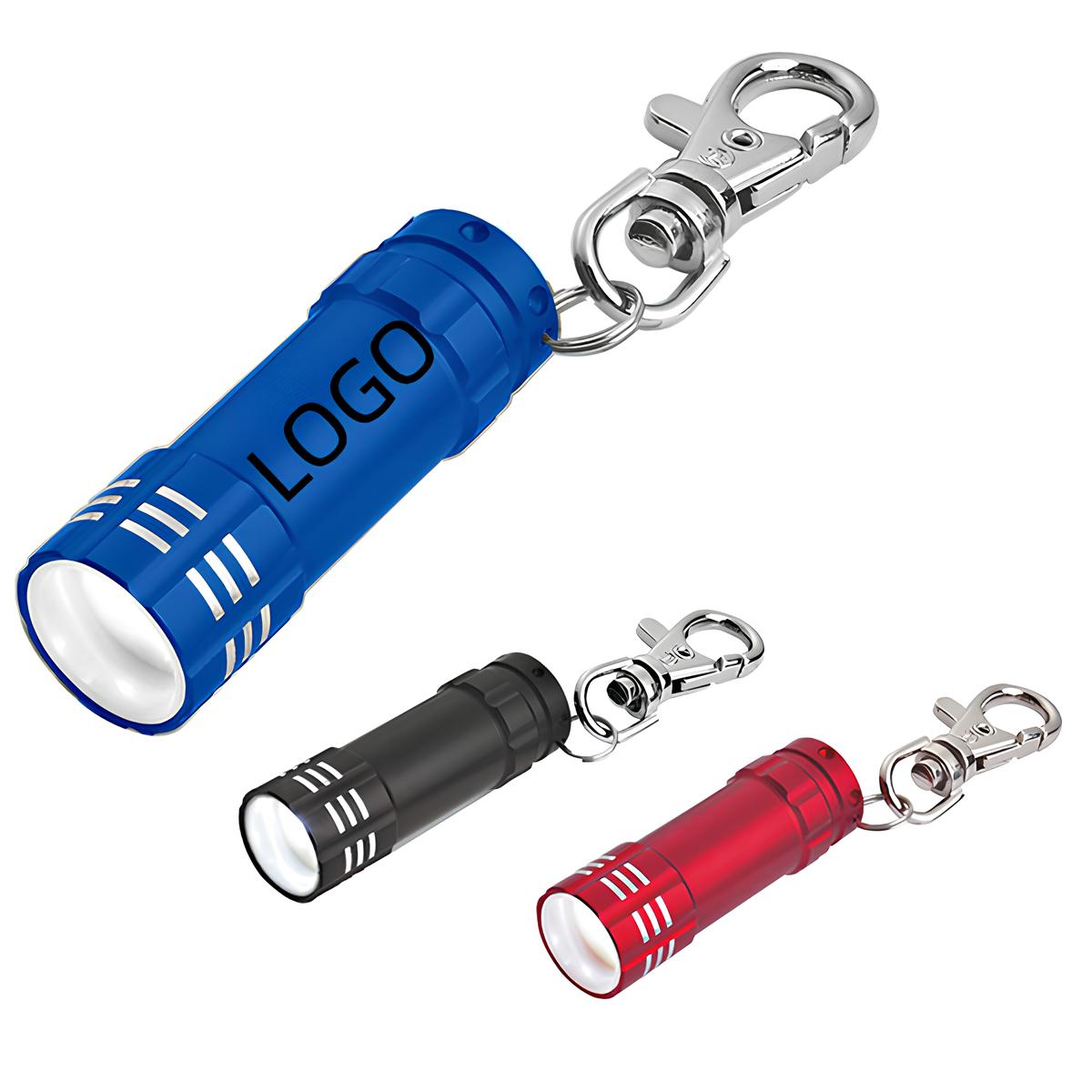 Mini Aluminum LED Flashlight W/ Keychain 2