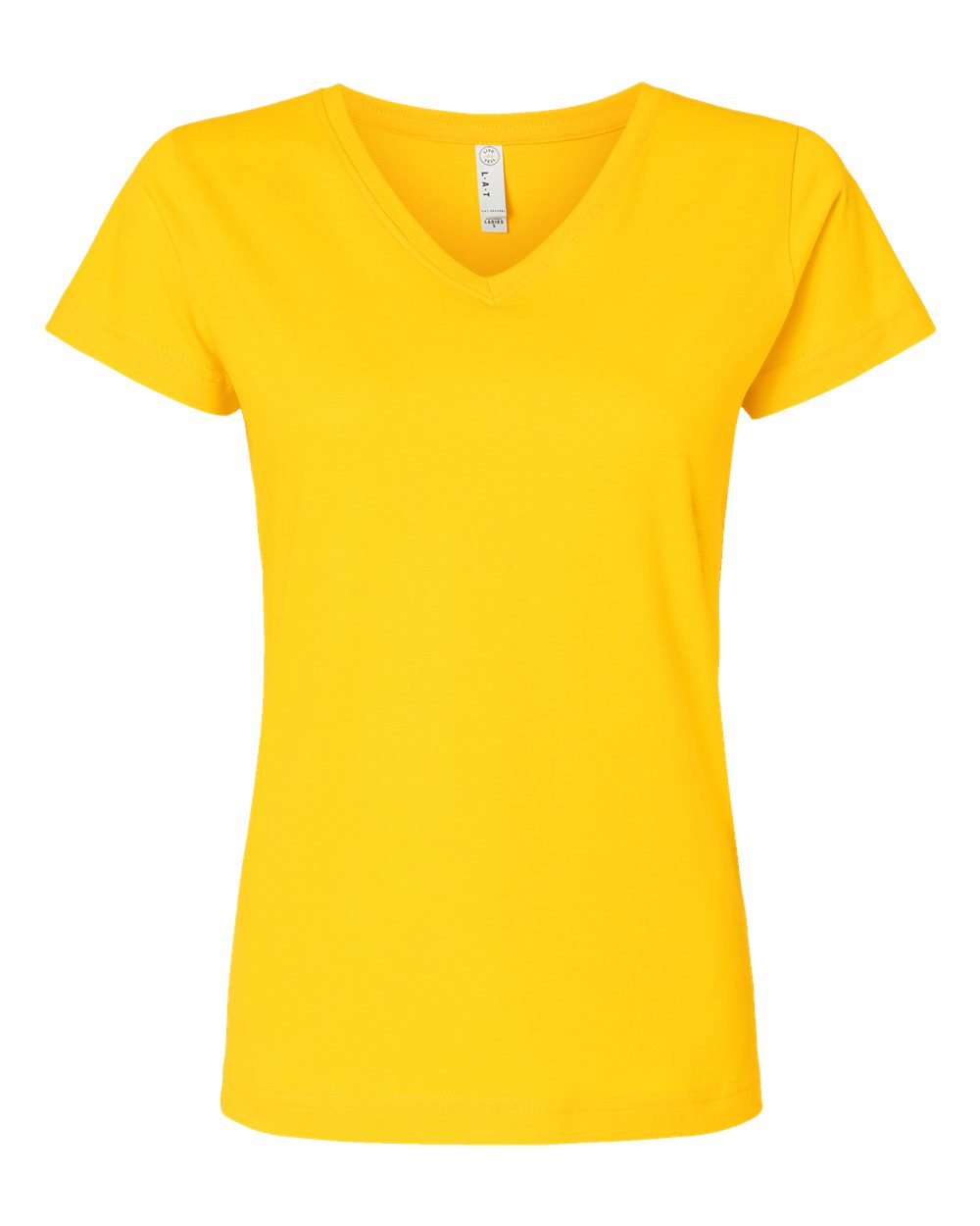 Women's Fine Jersey V-Neck Tee - 3507 37