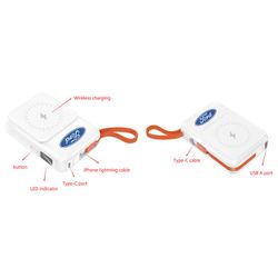 10000mAh MagSafe Wireless Power Bank with Built-In Type-C & Lightning Cables 6