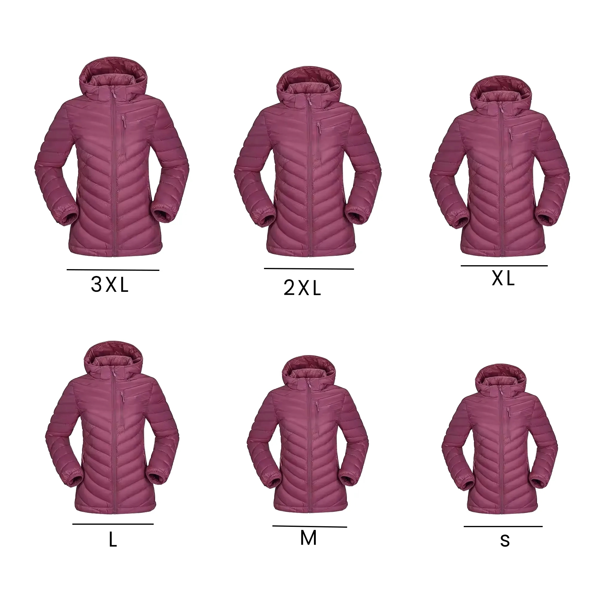Foldable Lightweight Down Jacket with Detachable Hood 2