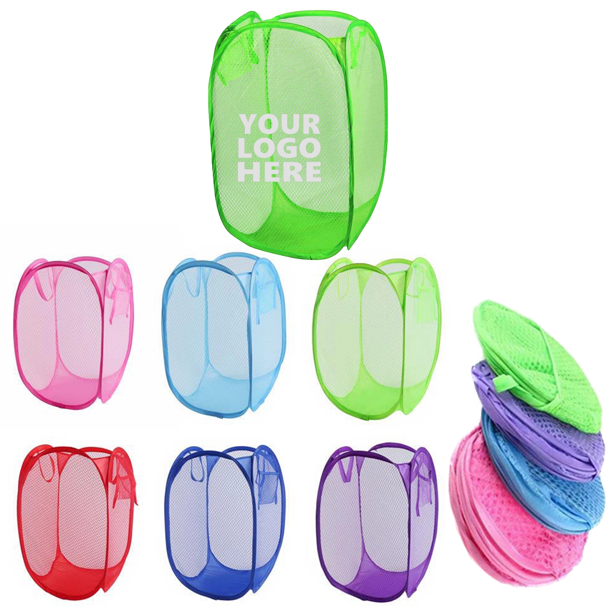 Collapsible Mesh Laundry Hamper 3