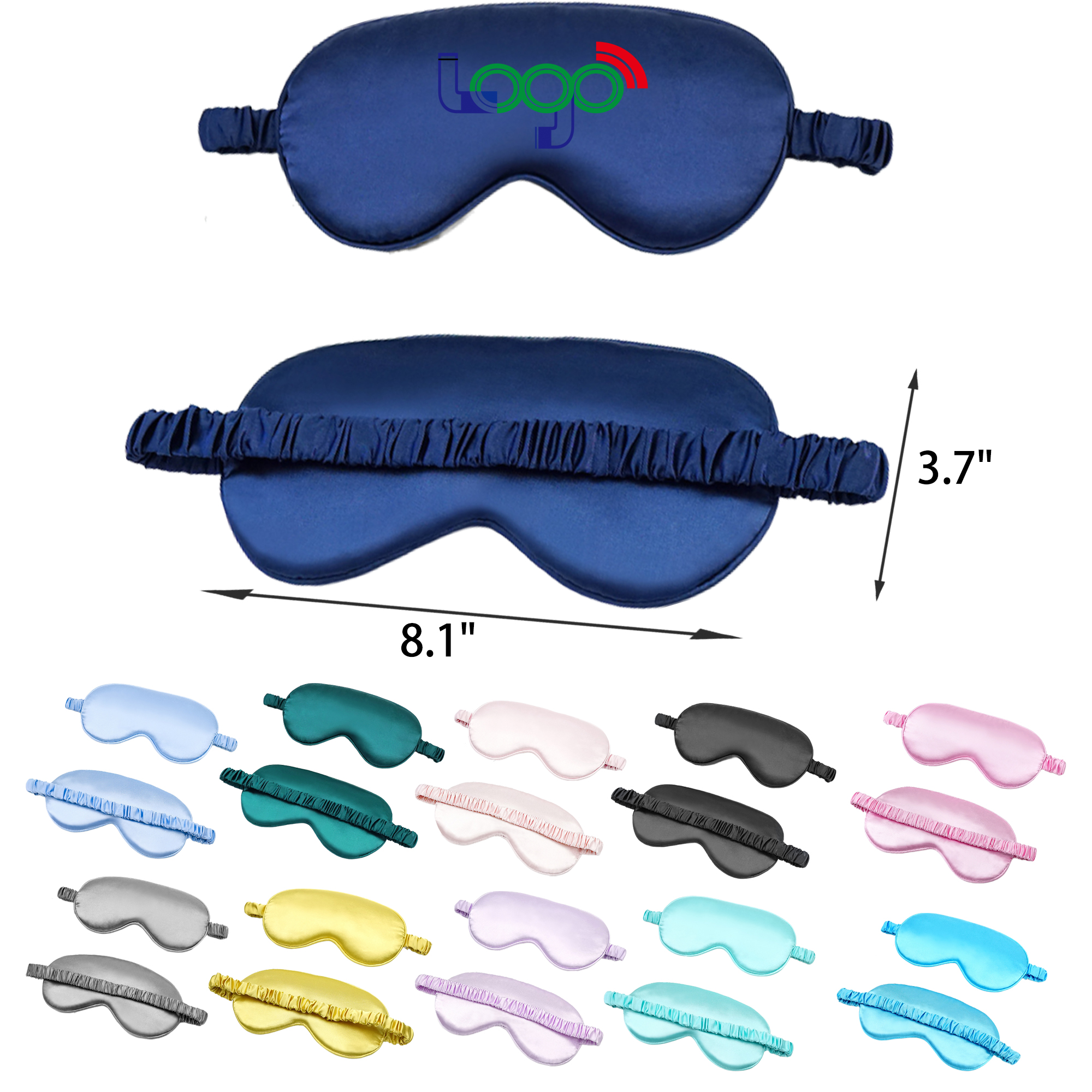 MOQ 50 PCS Soft Solid Color Eye Mask 10