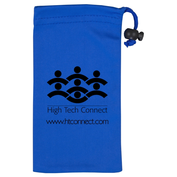4" W x 7-1/2 " H "Clean-n-Carry" Spot Color Microfiber Drawstring Pouch For Cell Phones, Eyeglasses 5