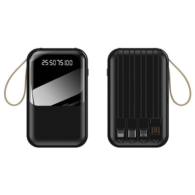 10000 Mah Power Bank W/ 4 Cables 6