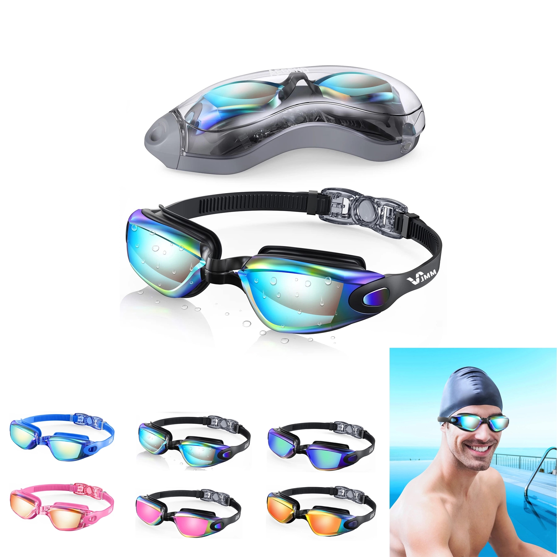 Swimming Goggles No Leaking Adult Men Women Youth 1