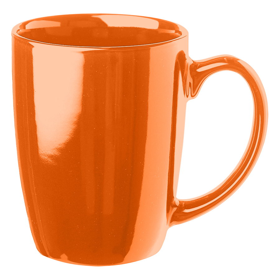 Ceramic Solid Color Curved Mug, 12 oz. 4