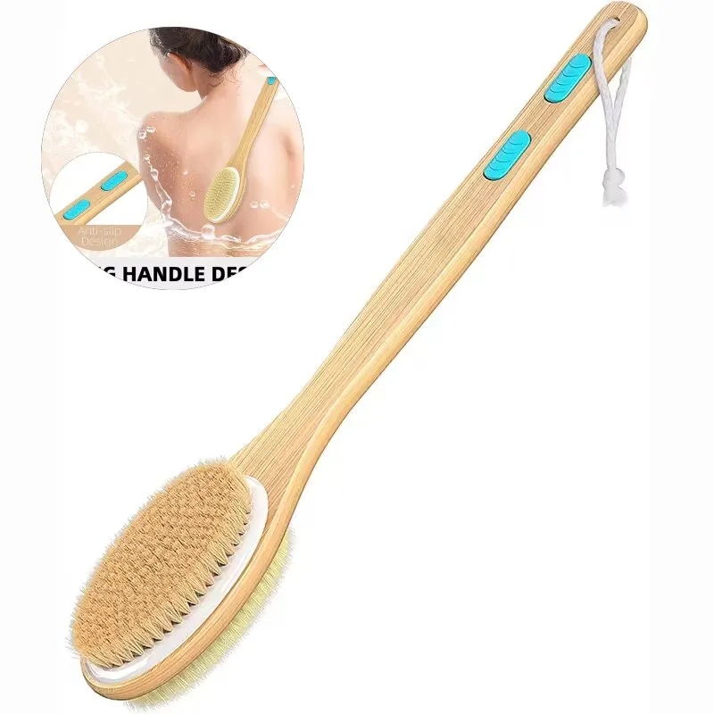 Shower Brush with Soft and Stiff Bristles 3