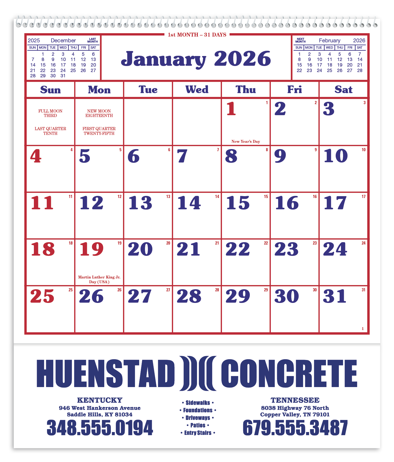 Skinner & Kennedy® Home/Office Appointment Calendar 2