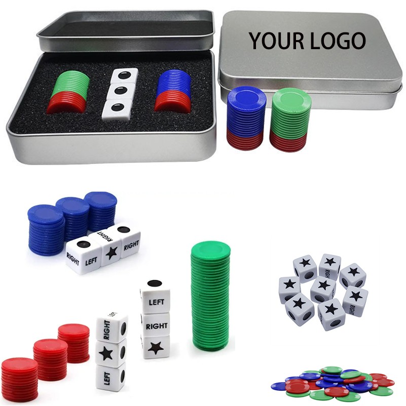 Custom Left Right Center Dice Set Board Game 1