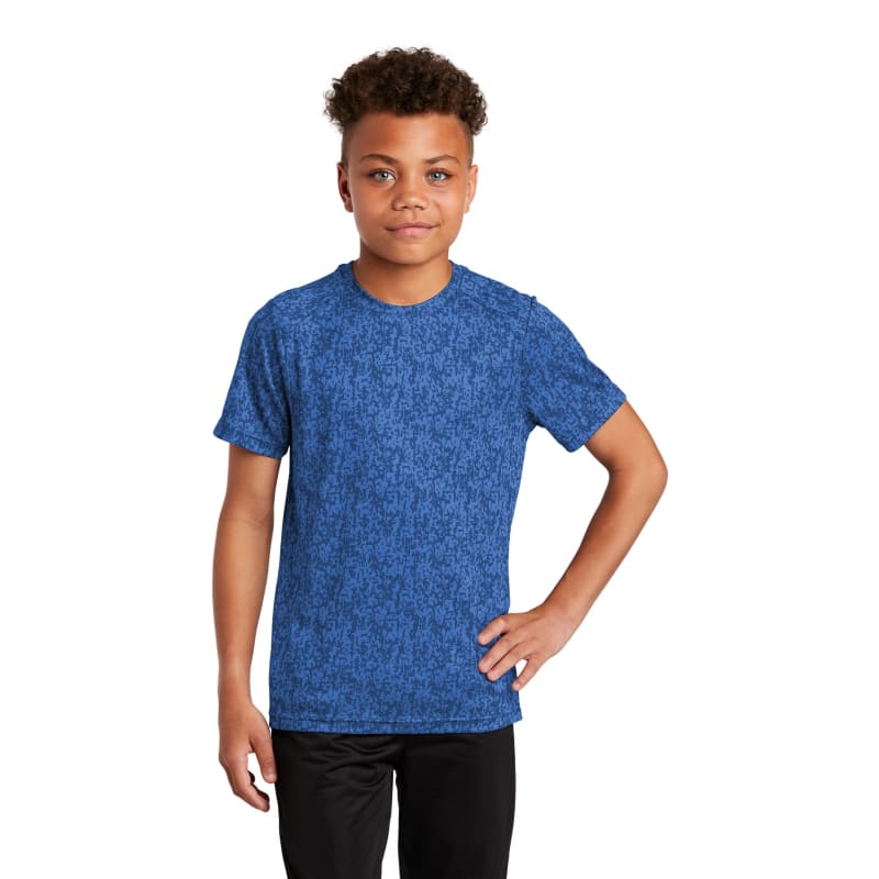 Sport-Tek Youth Digi Camo Tee. 26