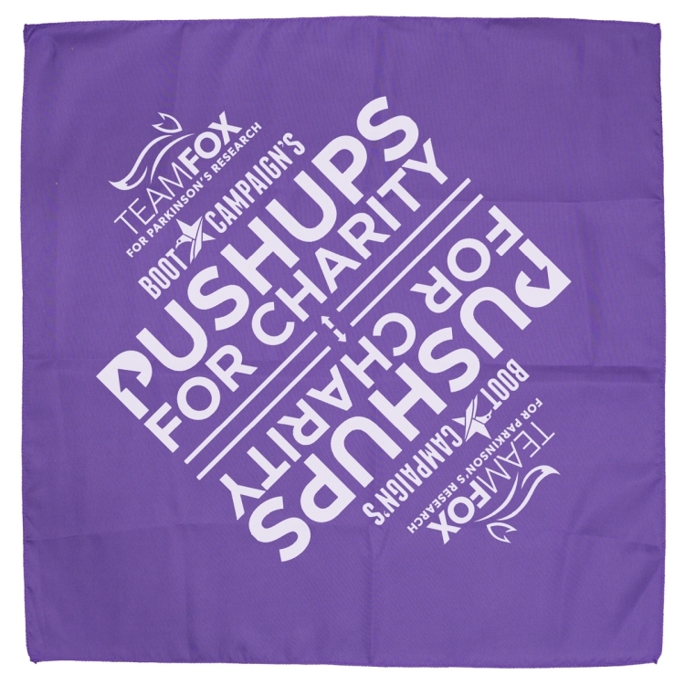 "THE AURORA BANDANA" Headband and Neck Wear Silkscreen - Domestic Production - 22" x 22" 6