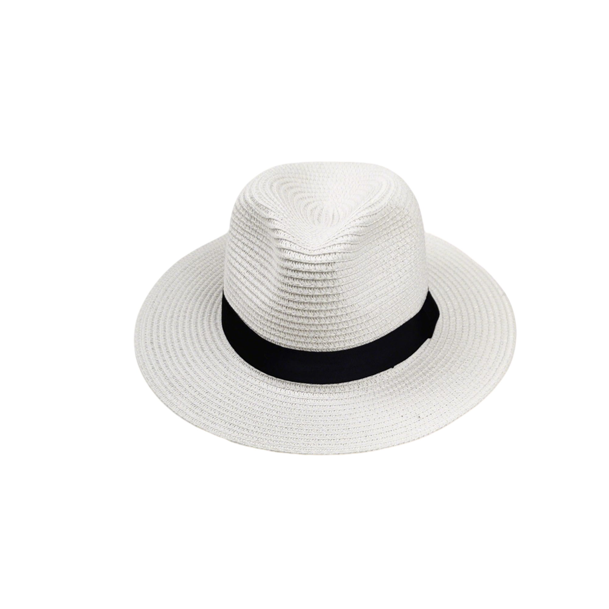 Paper Straw Panama Hat With Polyester Band 3