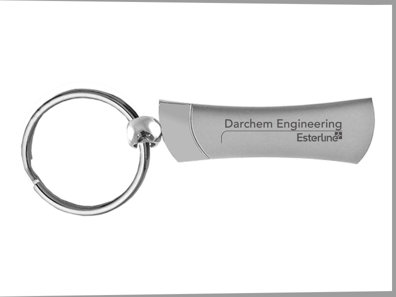 Slim Two-Toned Keytag