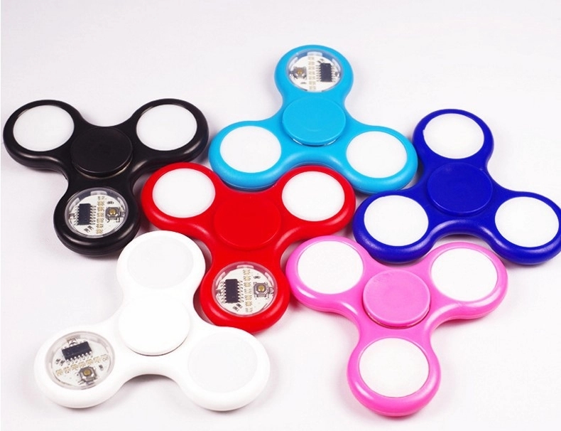 Pre-programmed LED Custom Message Light Up Fidget Spinner 7