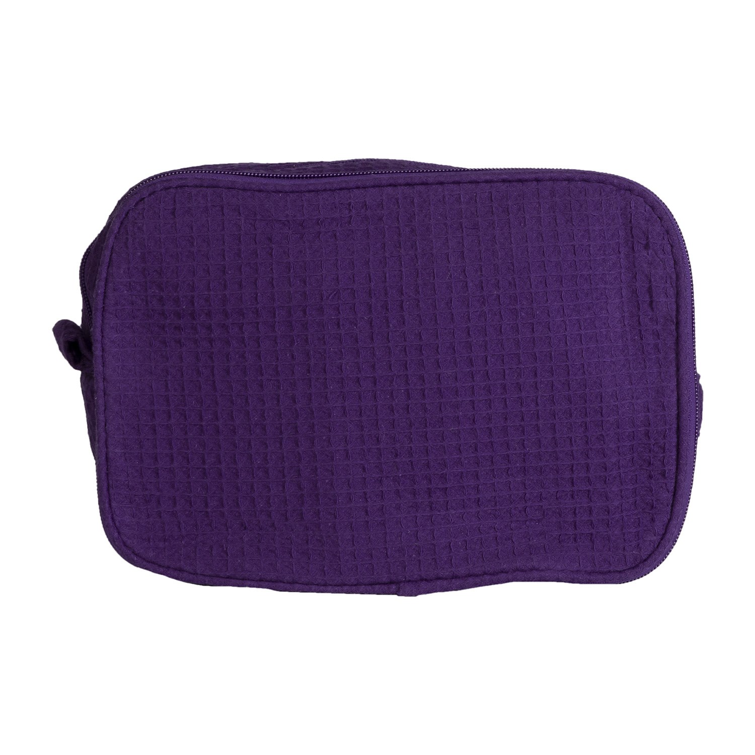 Waffle Weave Large Cosmetic Bag 2