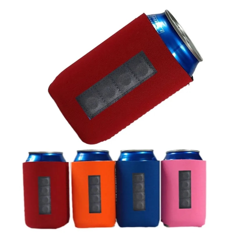 12oz Collapsible Quartet Of Magnets Neoprene Beer Soda Can C 7