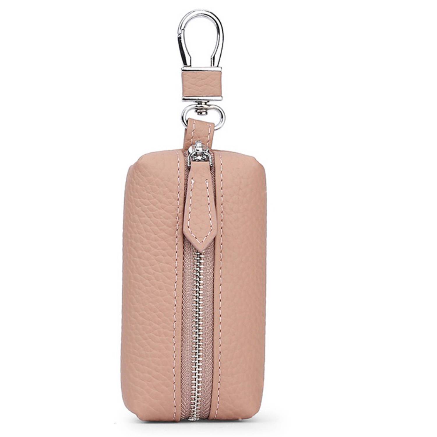 Genuine Leather Car Key Holder with Clip 5