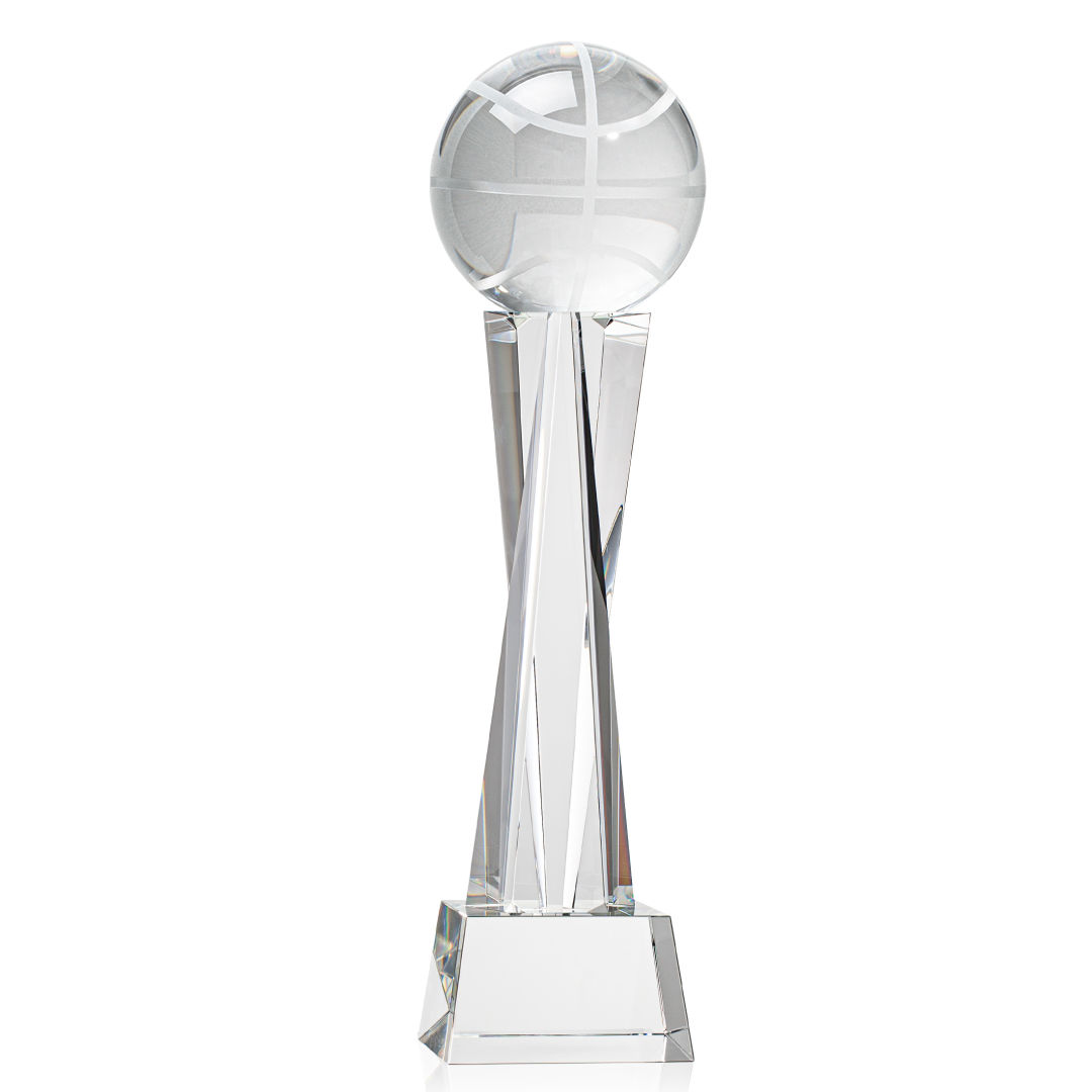 Basketball Award on Grafton Base - Clear 9