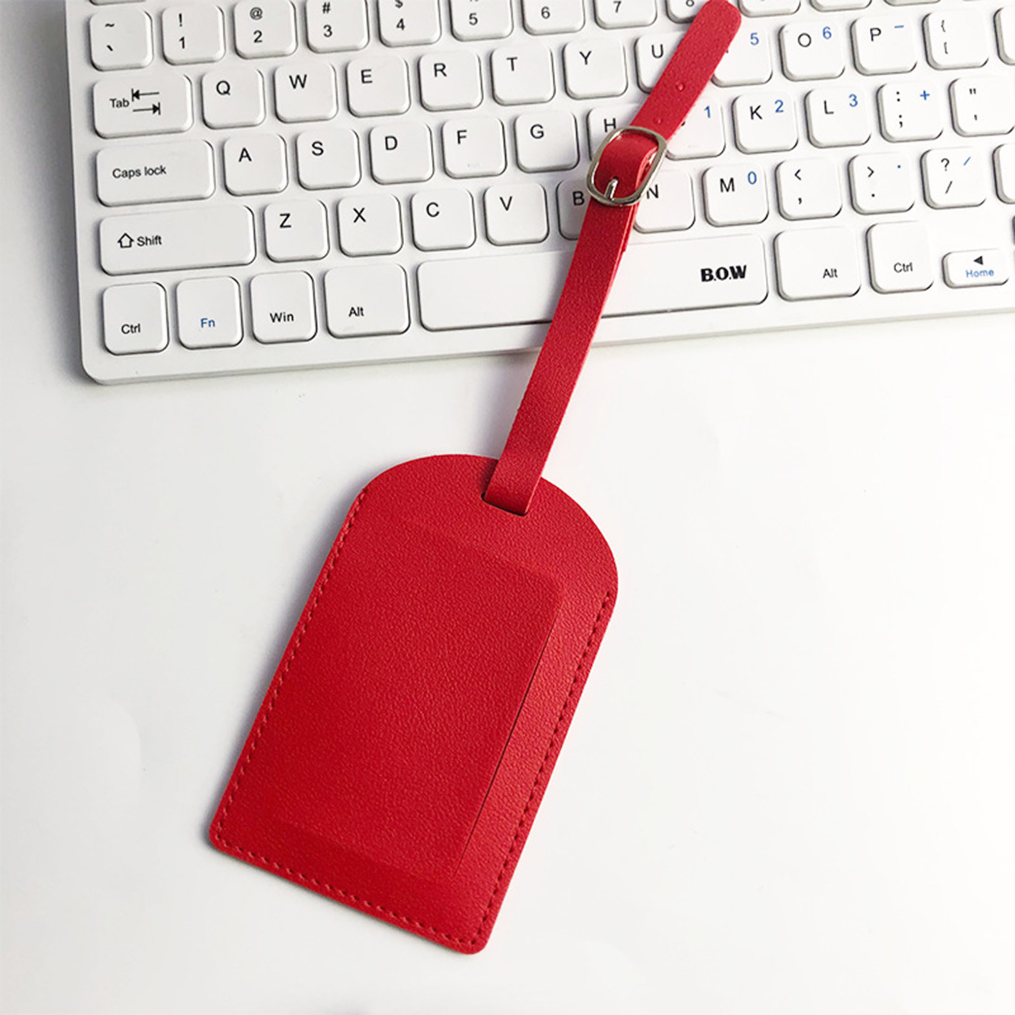 Vegan Leather Flip Open Luggage Tag 10