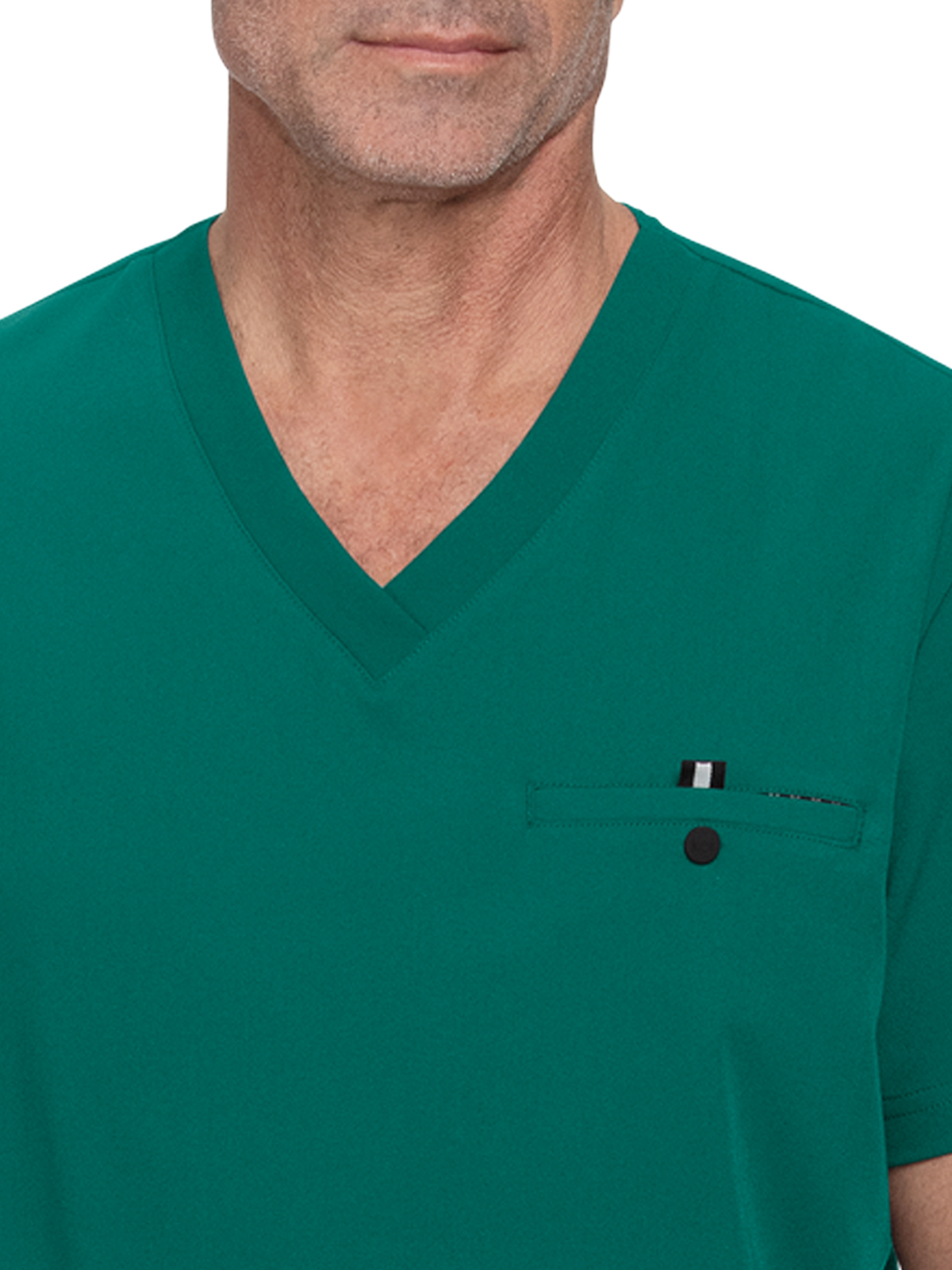 koi - Next Gen - Men's One-Pocket V-Neck Tuck-In On Call Top 1
