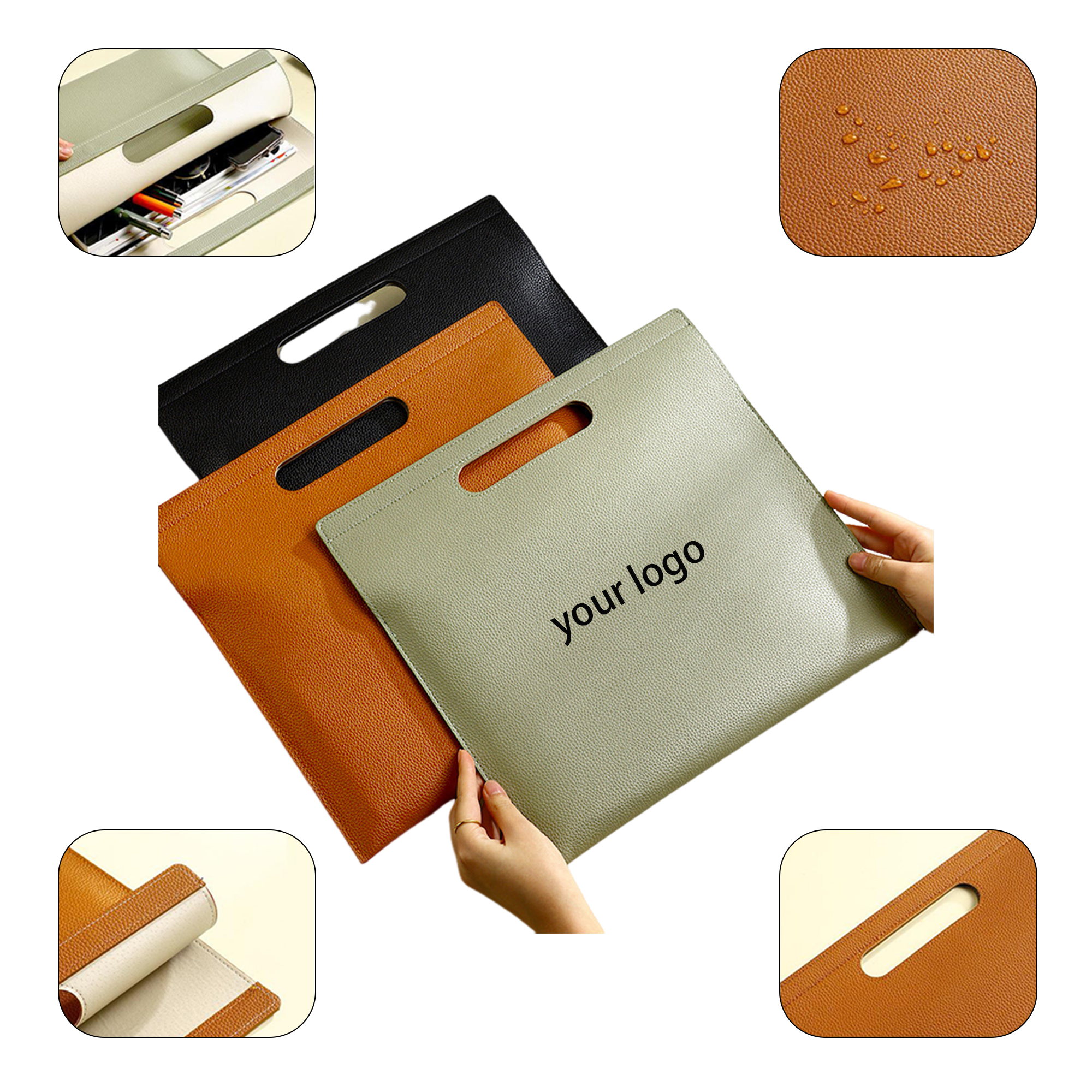Leather File Bag 2