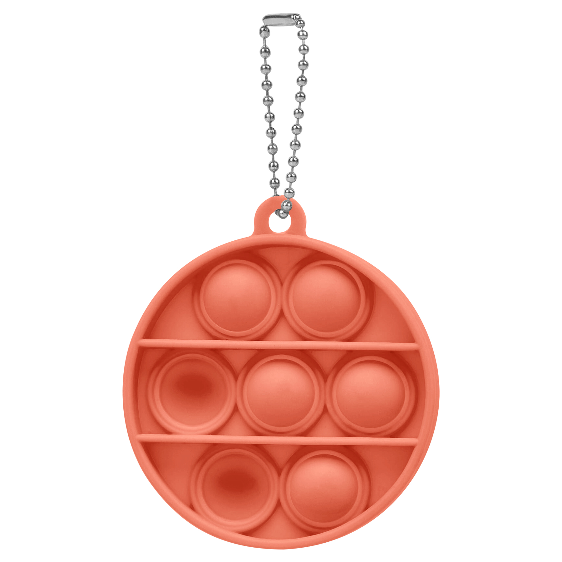 Round Mini Push Bubble Stress Relief Toy Keychain 15