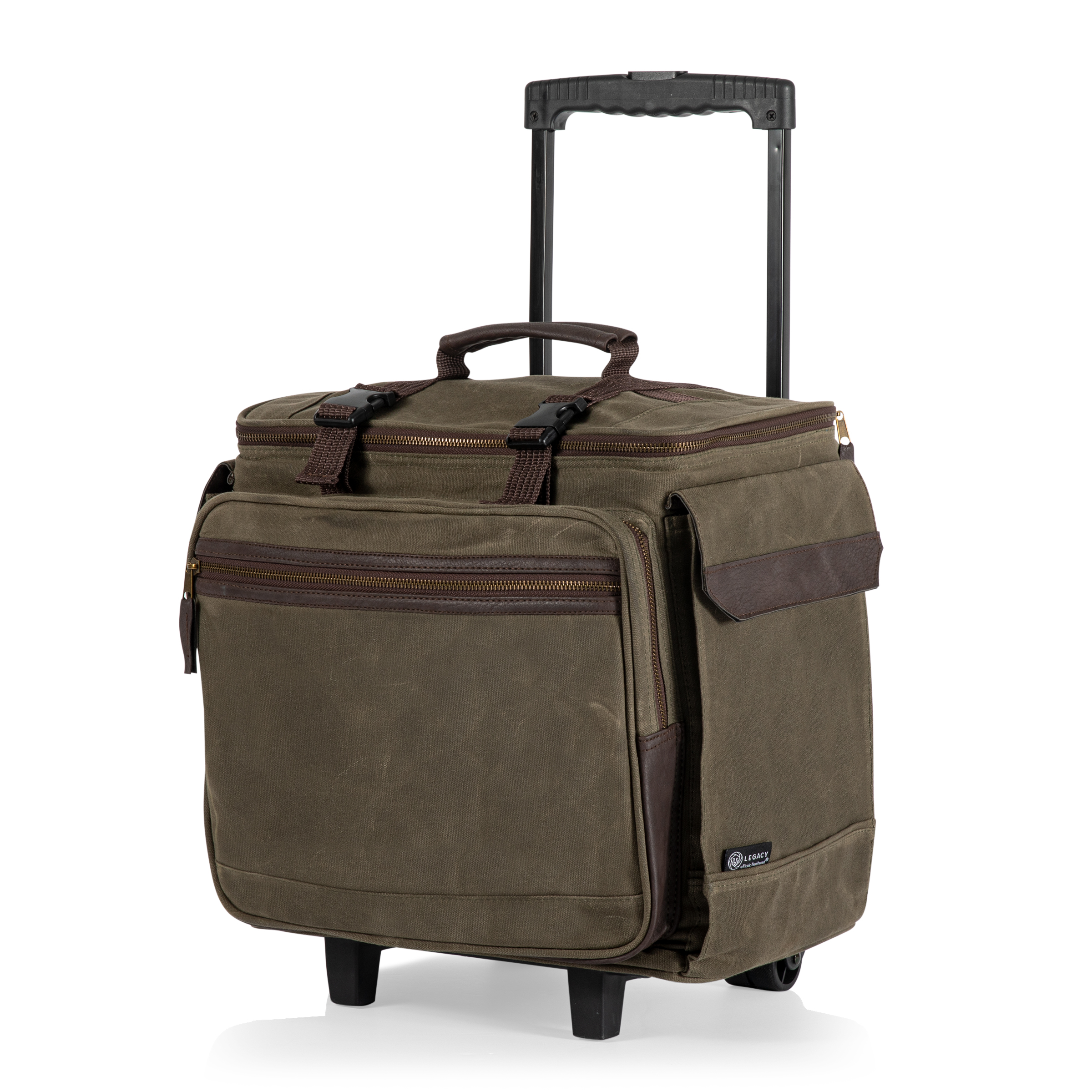 Somm 12 Bottle Insulated Wine Bag with Rolling Cart 1