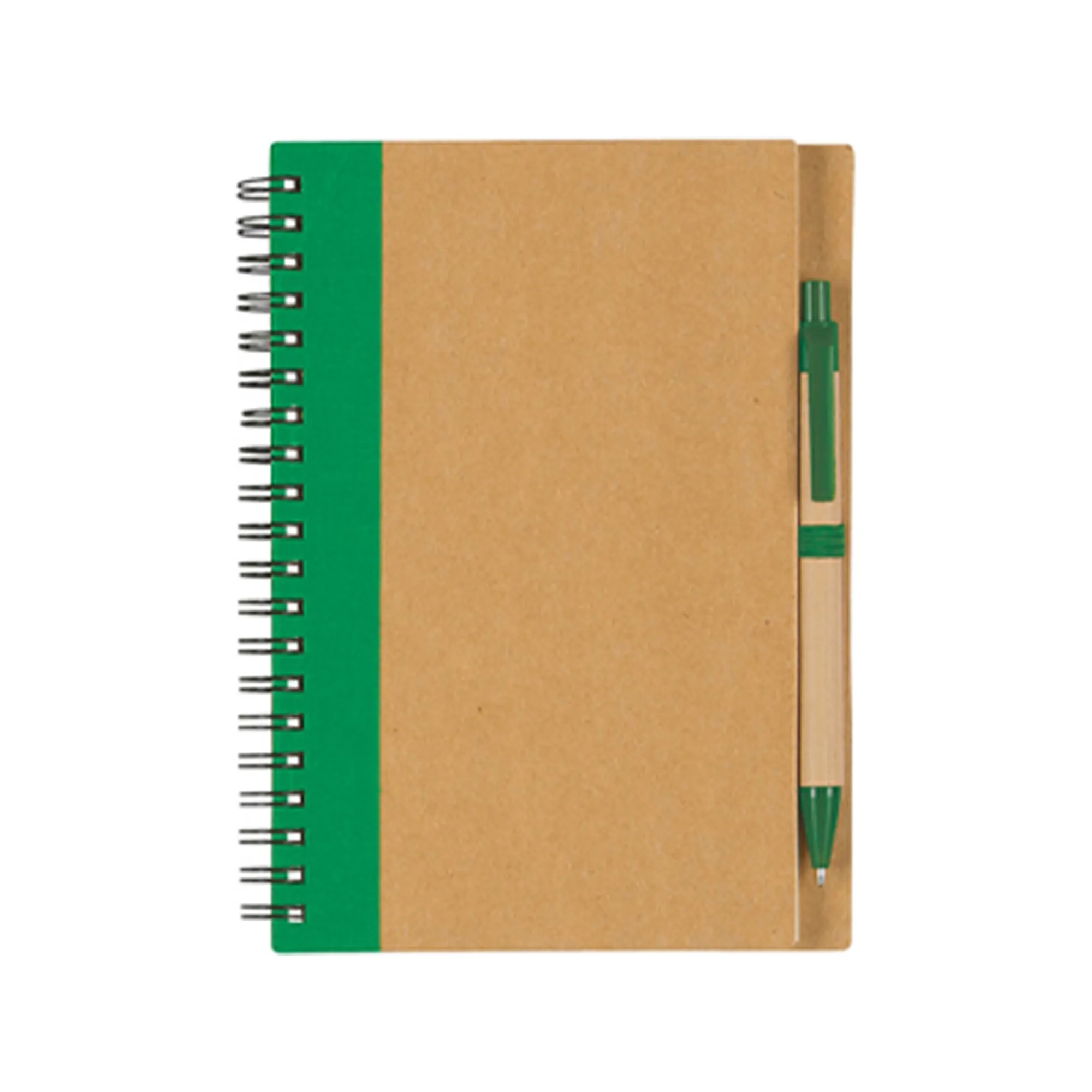 Classic Kraft Paper Notebook With Pen for Students 5" x 4.4" 8
