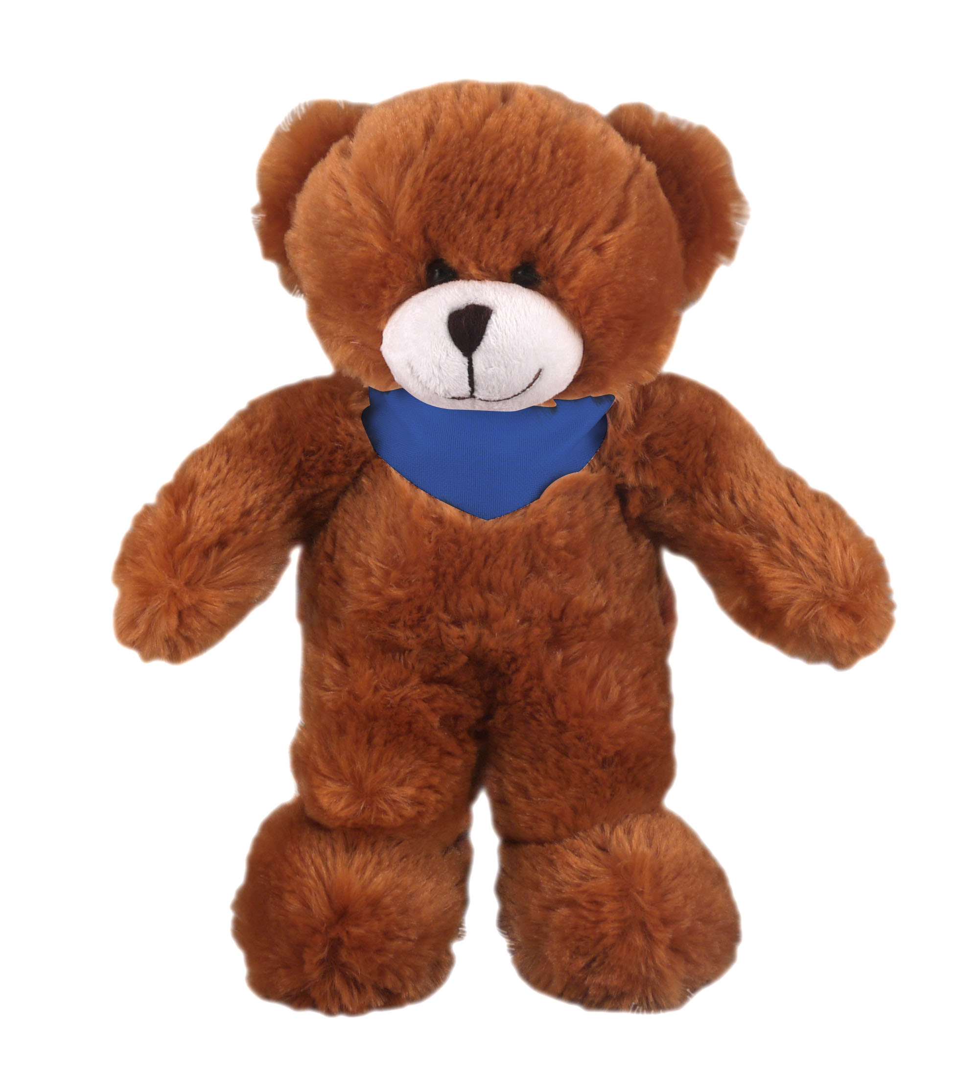 Soft Plush Stuffed Mocha Teddy Bear with Bandana 5