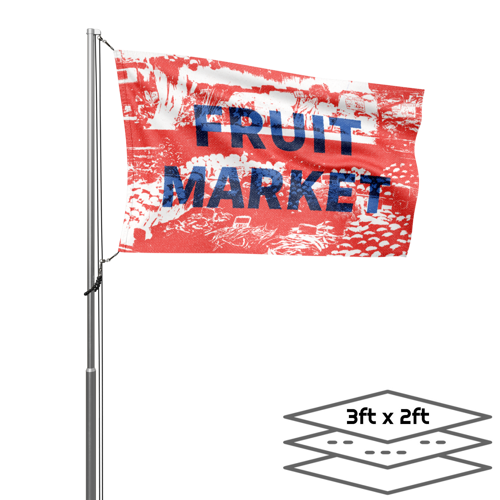 Double-Sided Dye Sublimation 3-Layer 3ft x 2ft Flag 5