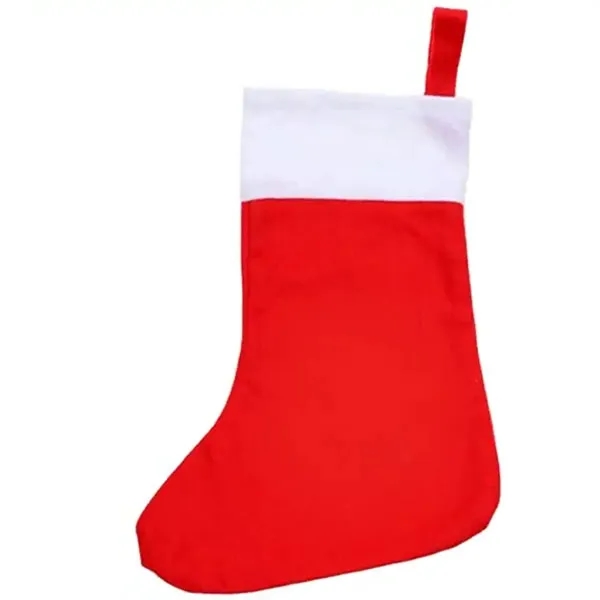 Large Holiday Felt Christmas Stocking - 10.5" W x 16" H 5