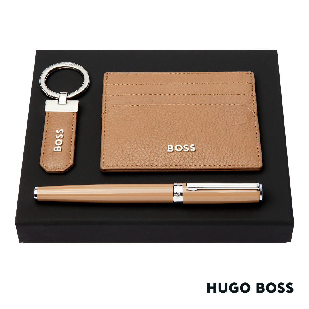 Hugo Boss® Fountain Pen, Key Ring & Card Holder Set 3