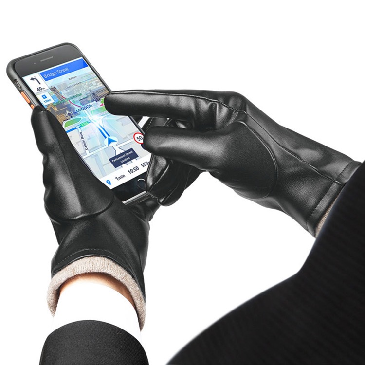 Windproof and Waterproof Leather Gloves 2