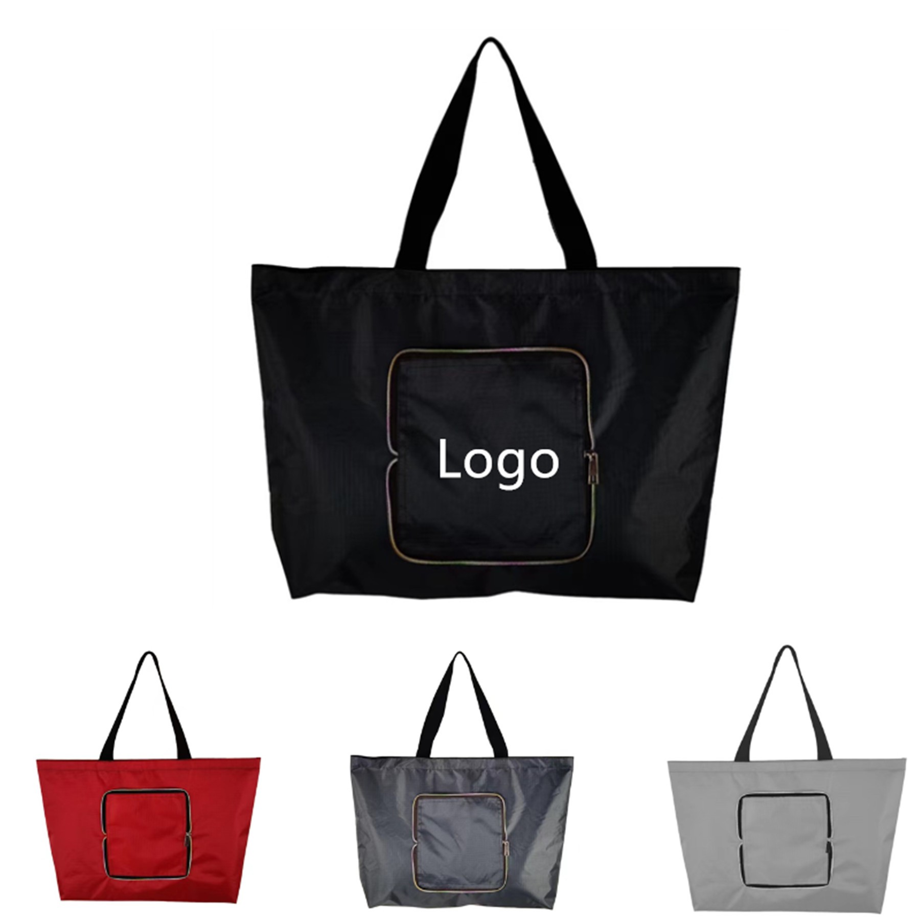 Large Capacity Shopping Tote Bag, custom tote bag with logo imprint 2