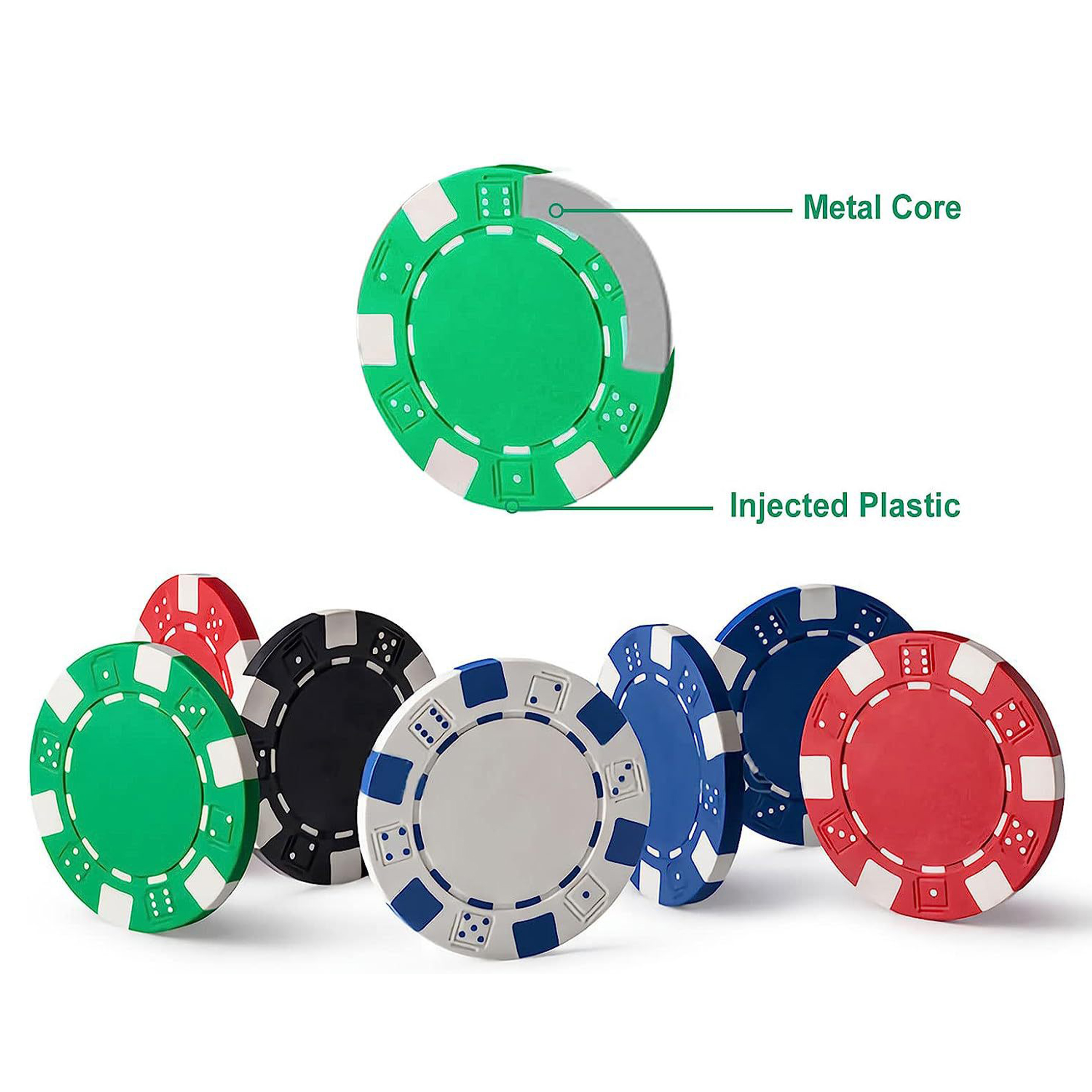Polystyrene Customizable Poker Chip Coins 3