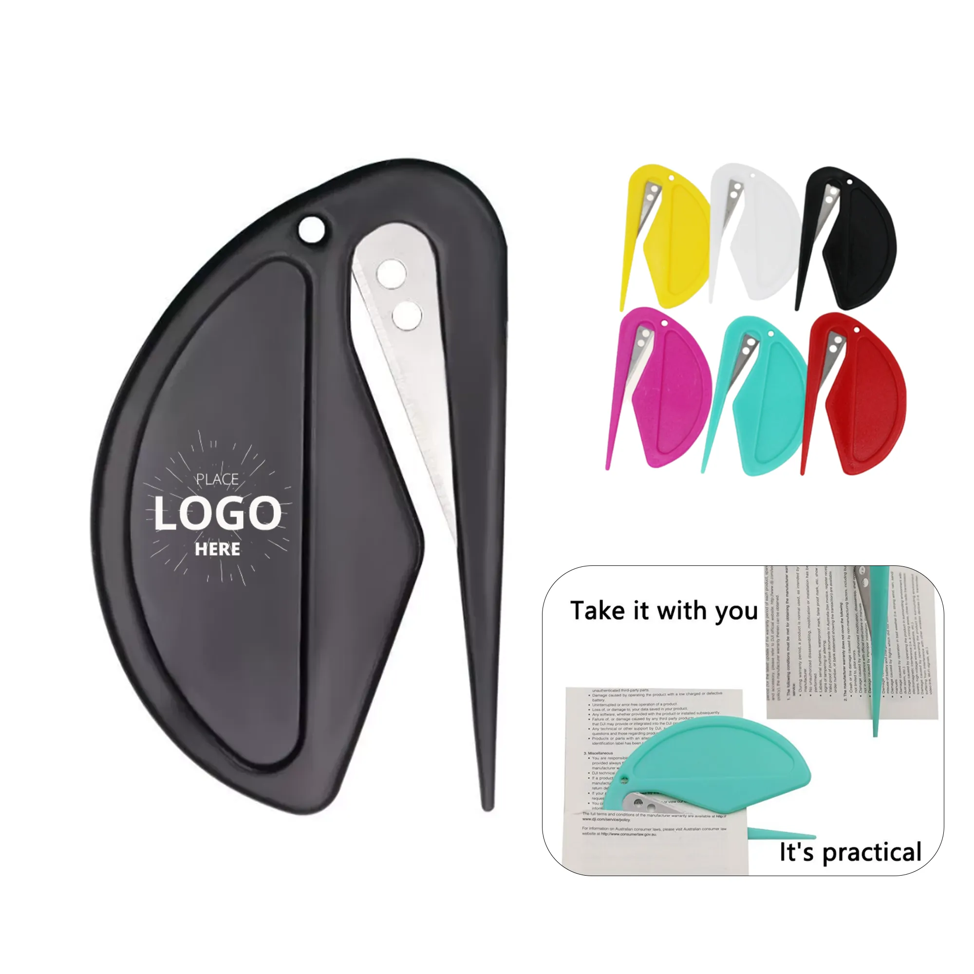 Mini Plastic Letter Opener and Utility Cutter 2