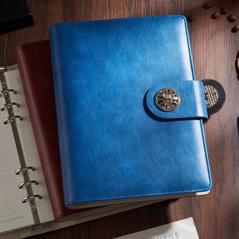 PU Leather A5 Business Travel Journal Binder Notebook 12