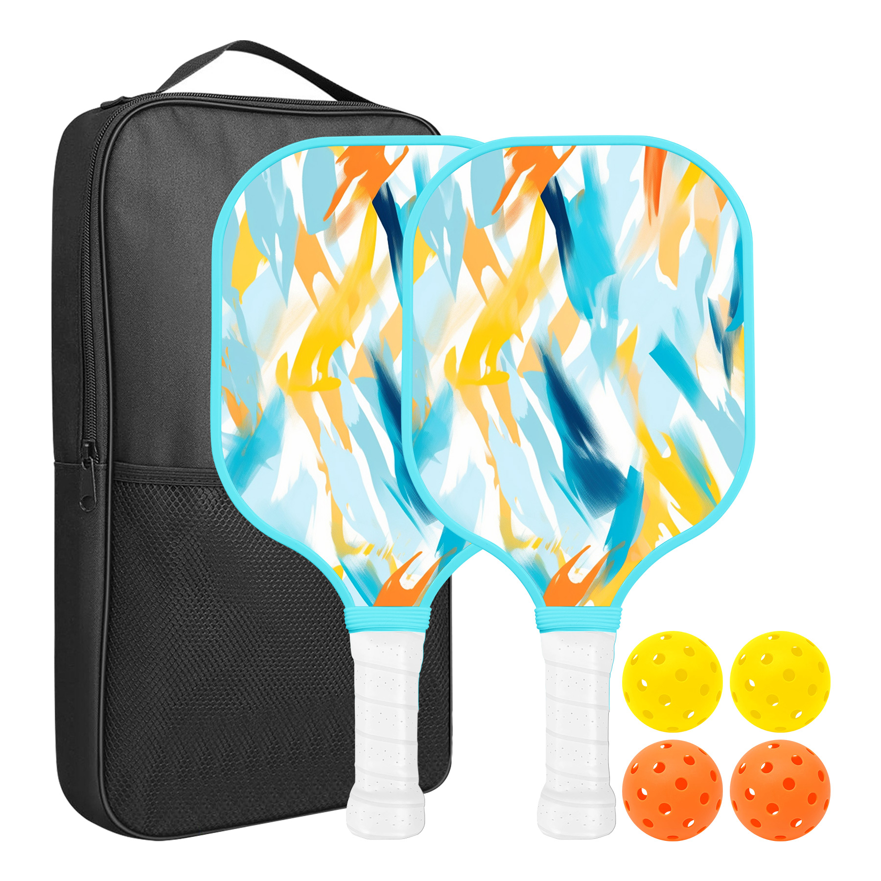 Custom Pickleball Racket Paddle & Ball Set With Carrying Bag 9