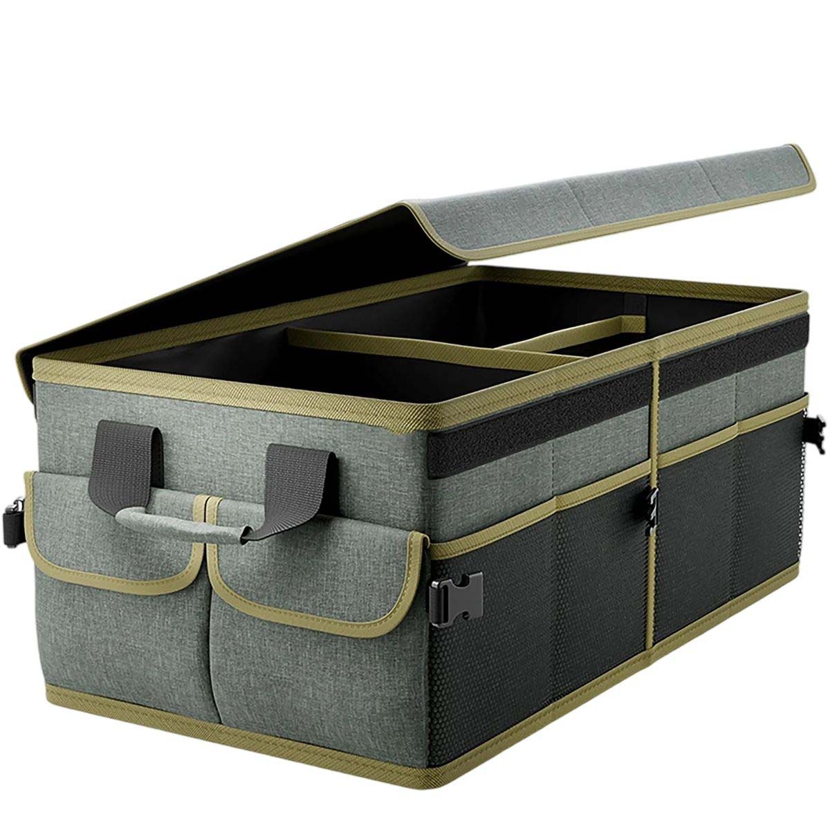 Foldable Car Storage Box with Compartments 9