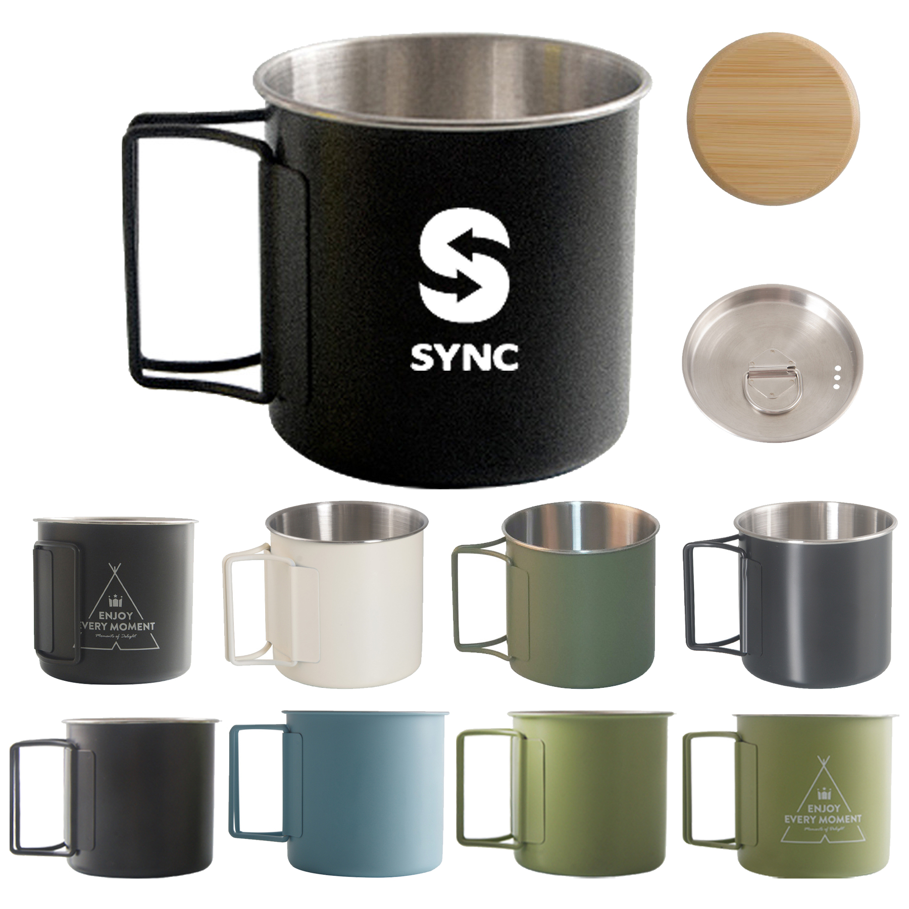 Stainless Steel Folding Coffee Mug Beer Cup Portable Multi-F 2