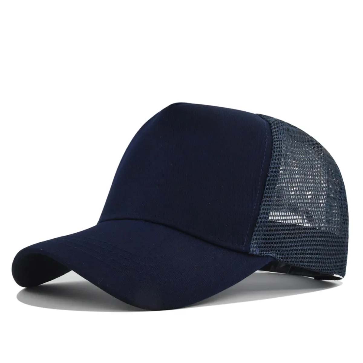 Durable 5 Panel Trucker Hat with Breathable Mesh Back 13
