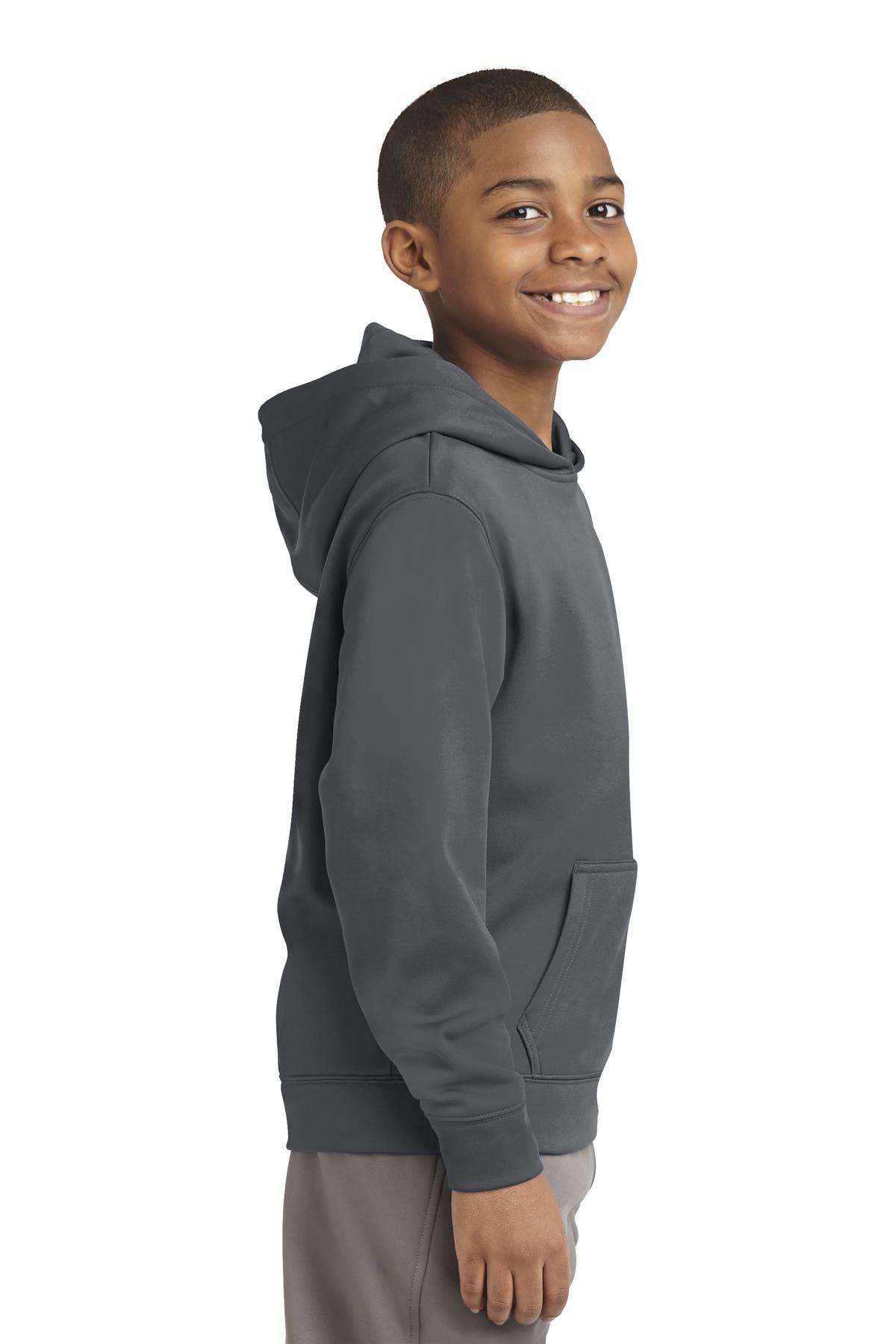 Sport-Tek® Youth Sport-Wick Fleece Hooded Pullover 17