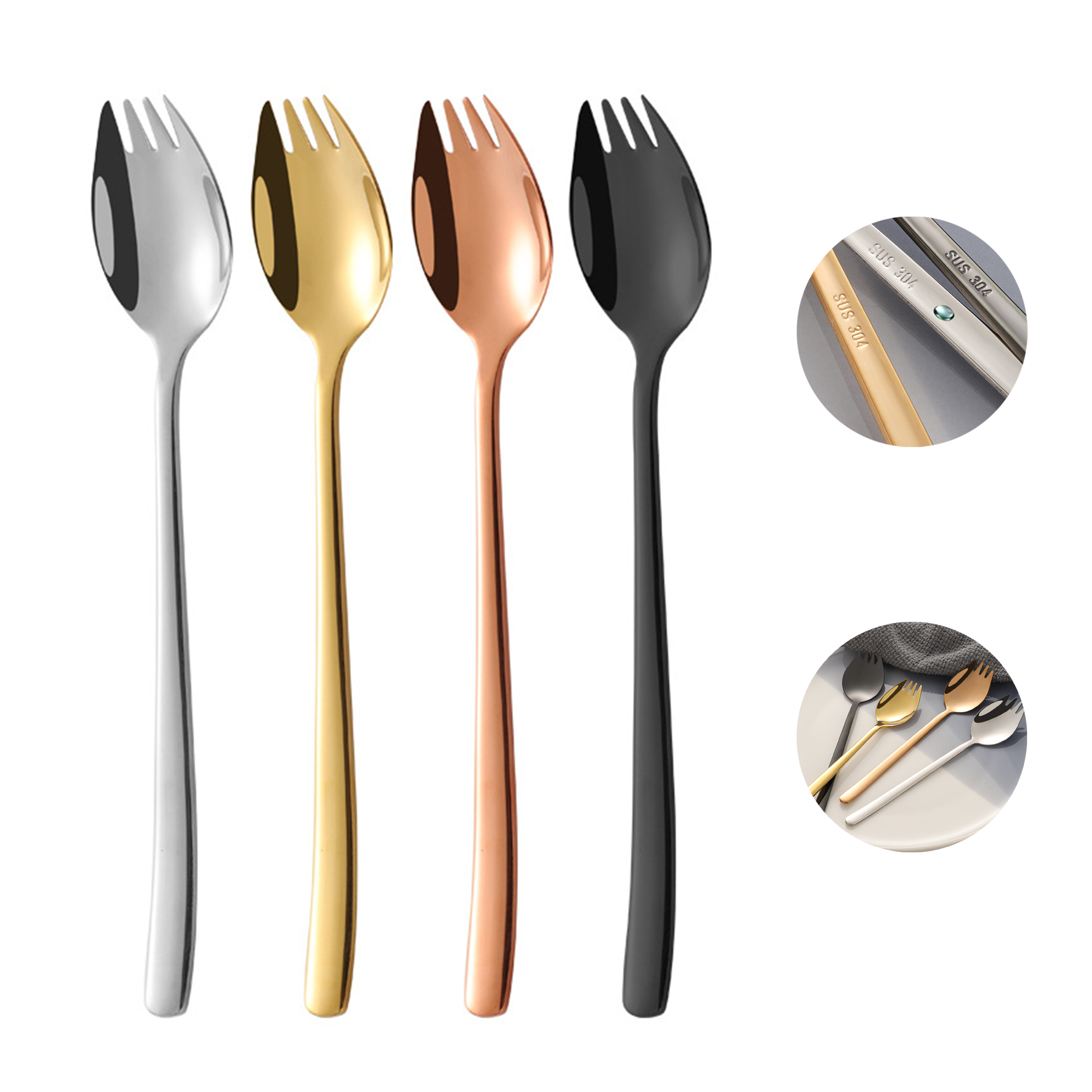 2 In 1 Spoon Fork Utensil 2