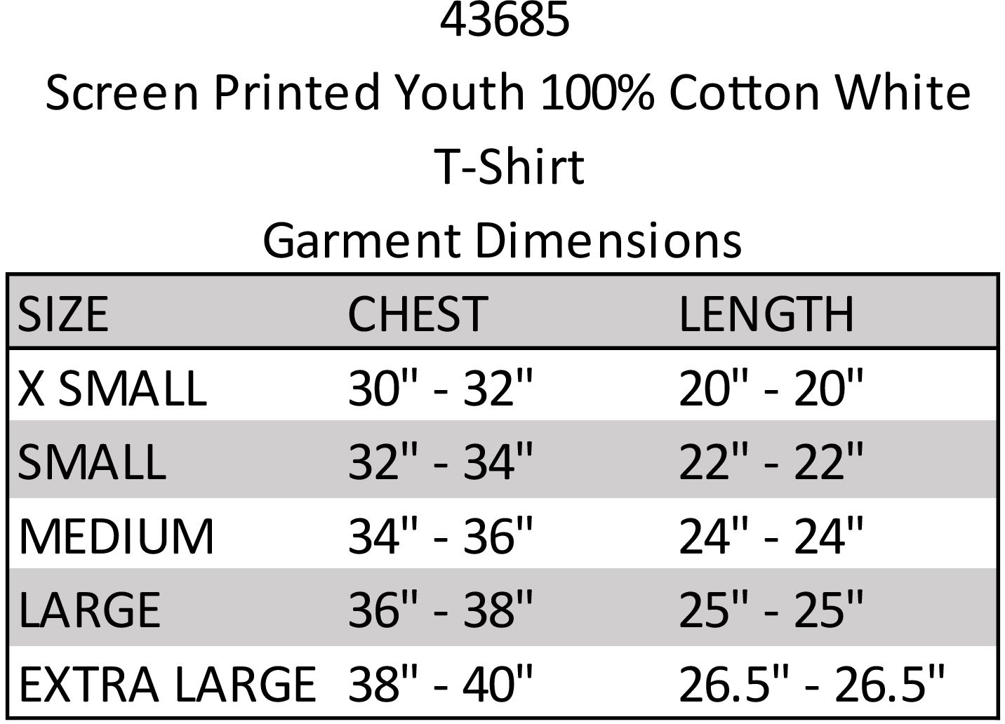 Screen Printed Youth 100% Cotton White T-shirt 6